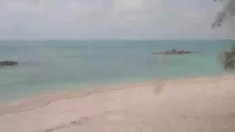 the beach and ocean as seen from Fort Zachary Taylor Historic State Park in Key West.